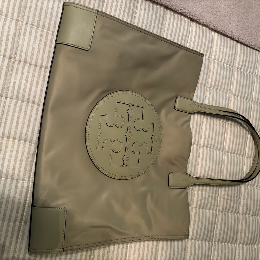 Tory Burch Ella Tote Olive Sprig - Picture 5 of 8